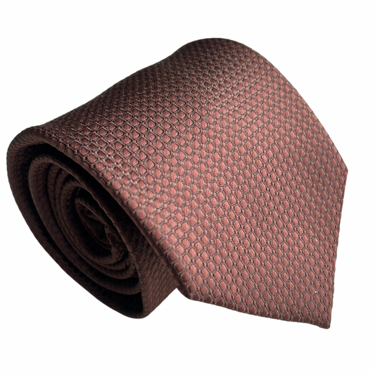 Brown Squares Necktie